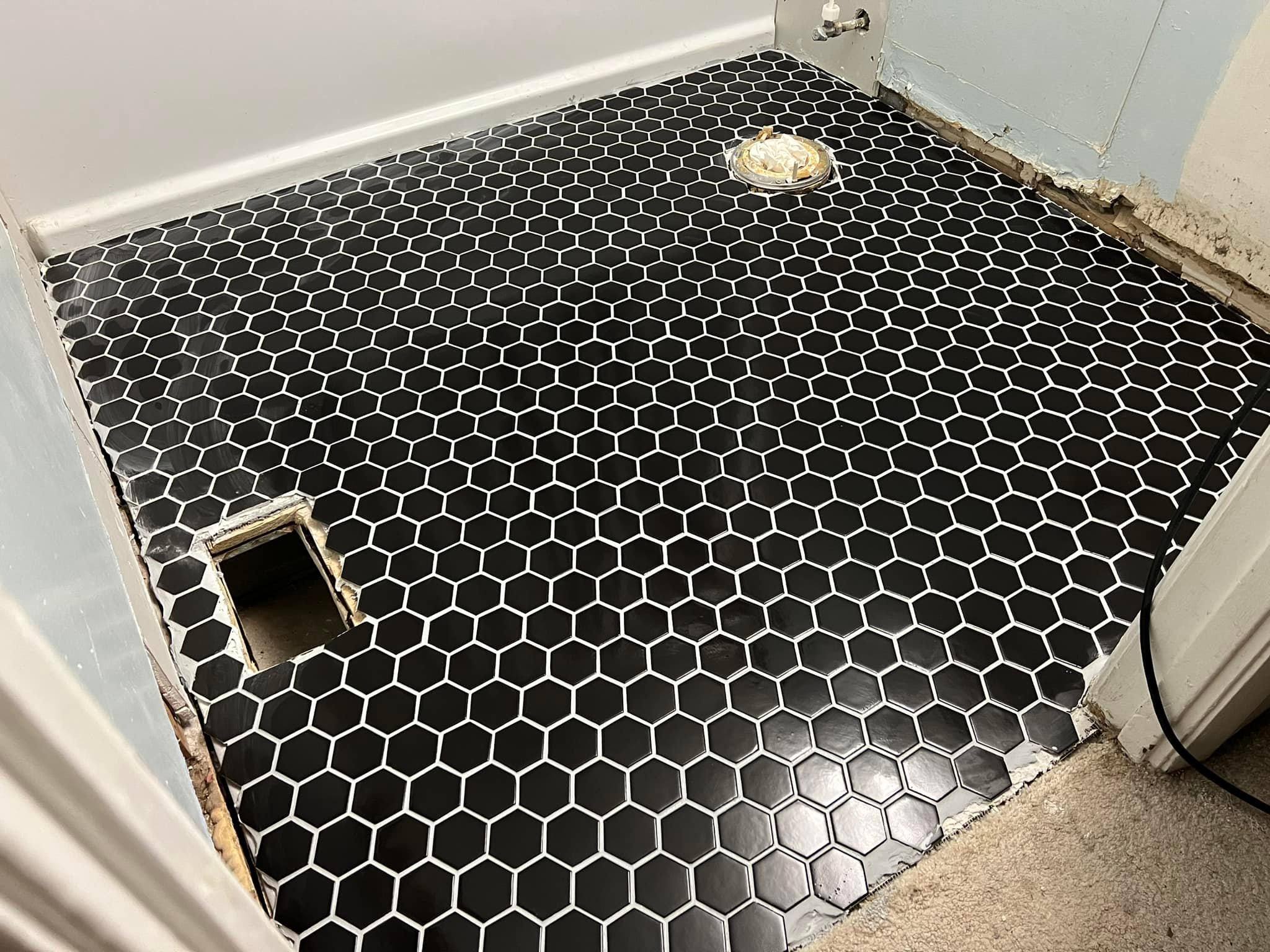 Black Tile Bathroom