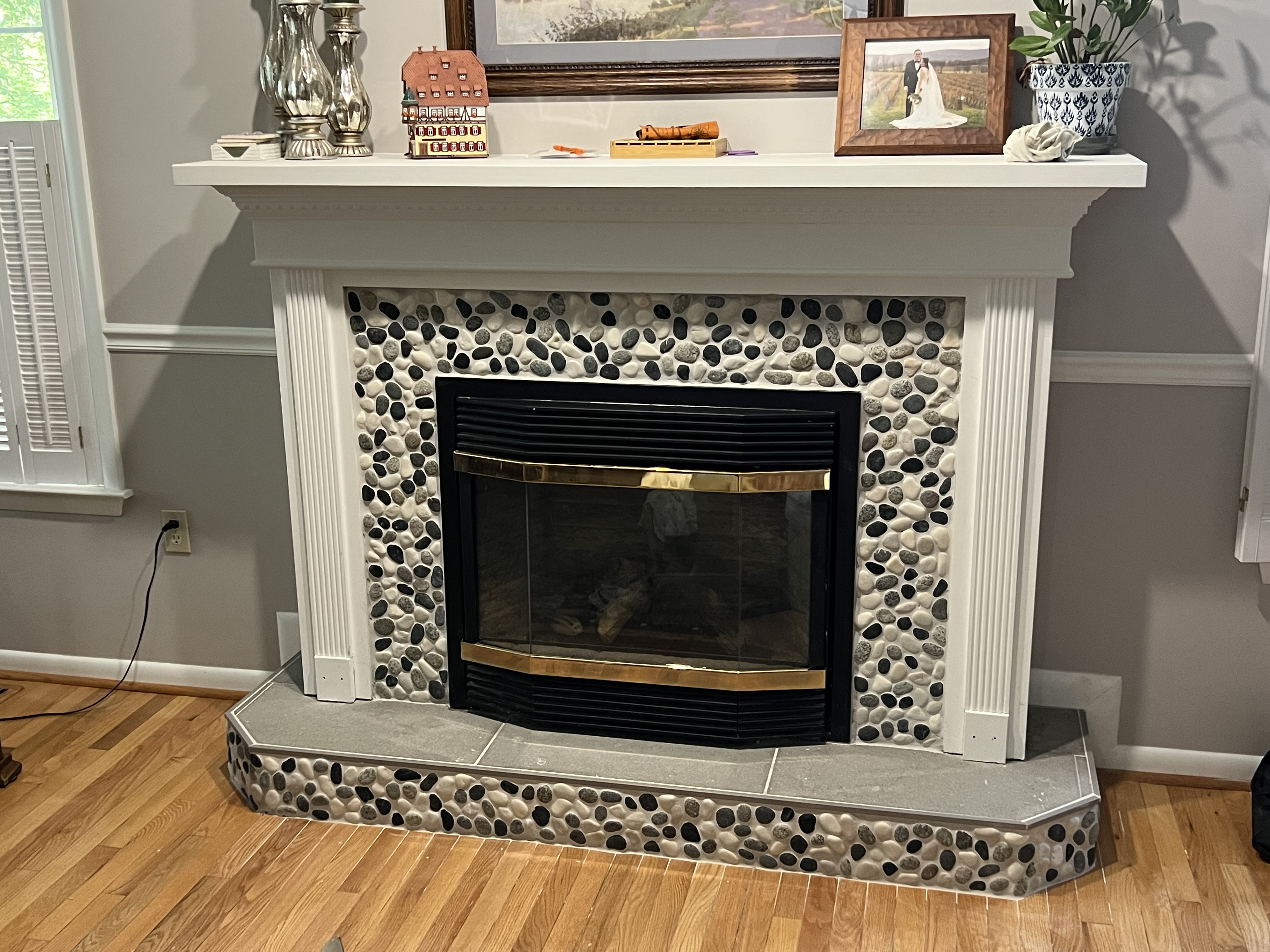 Stone Fireplace